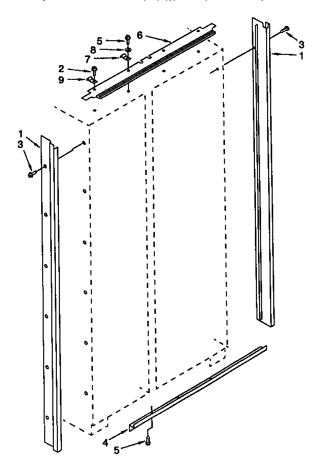 Thermador TSS42QBB00 cabinet trim diagram