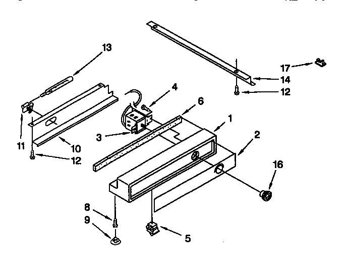 Thermador TSS42QBB00 freezer control panel diagram