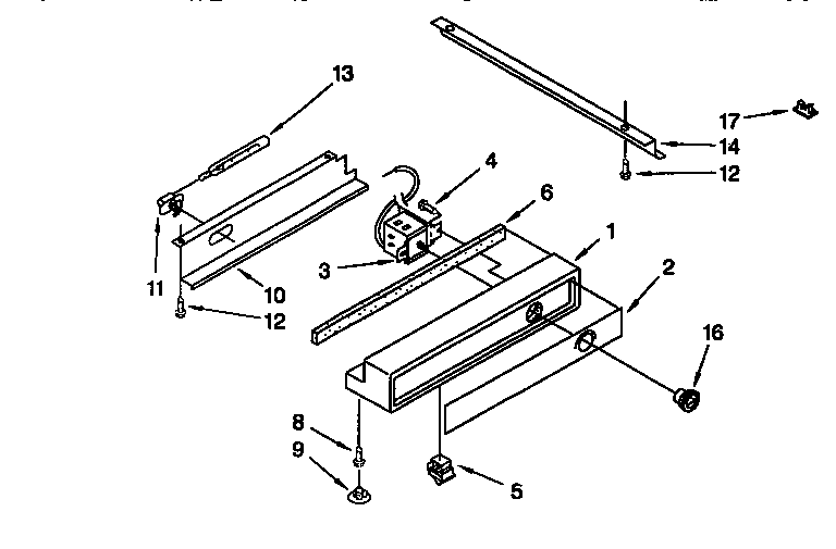 Thermador TSS48QBW00 freezer control panel diagram