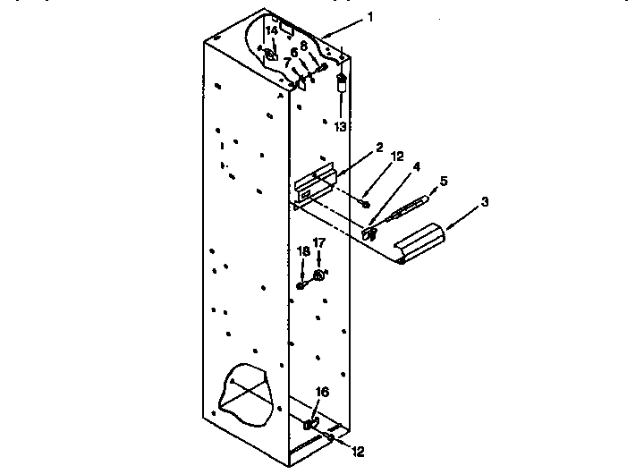 Thermador TSS48QBW00 freezer liner diagram