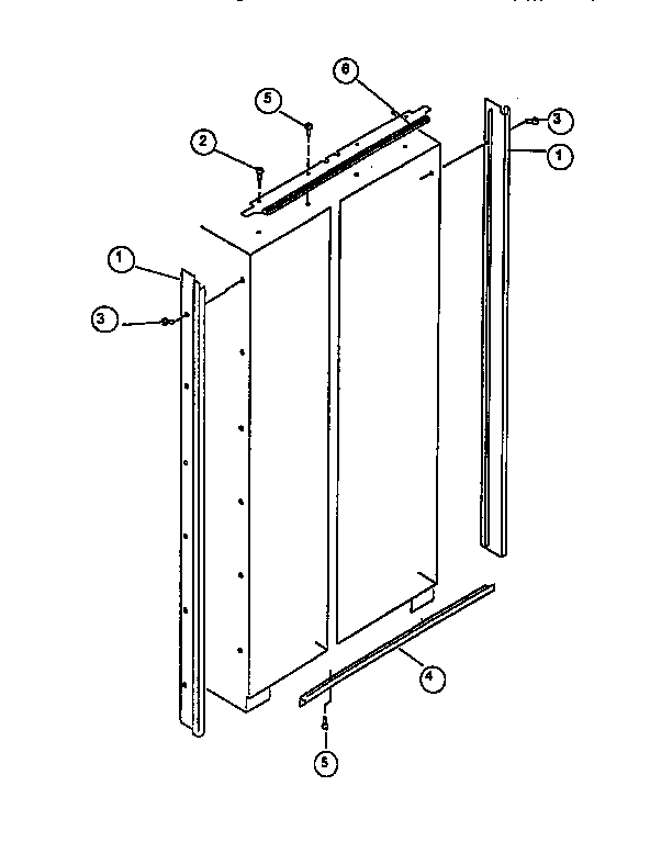 Viking Range VCSB480 cabinet trim diagram