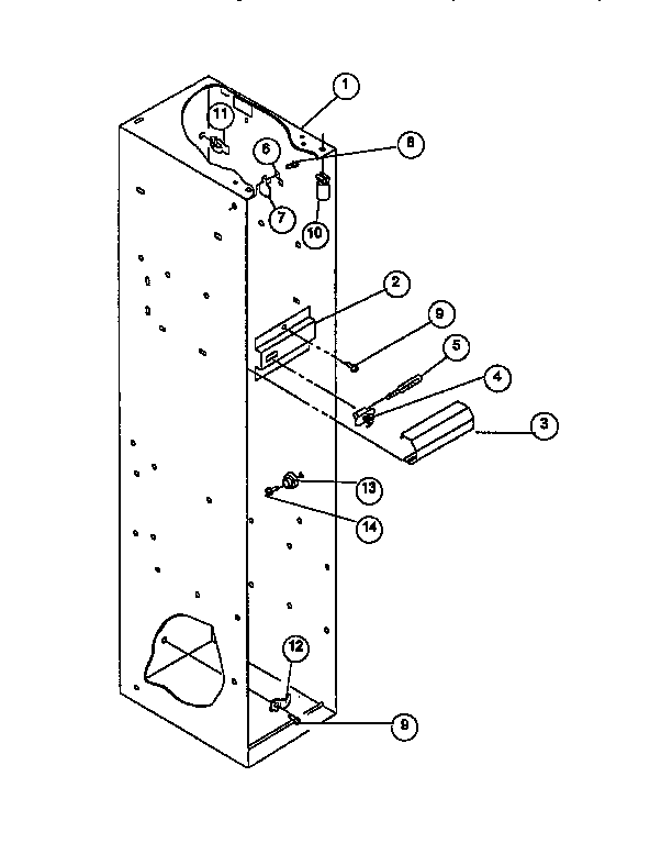 Viking Range VCSB480 freezer liner diagram