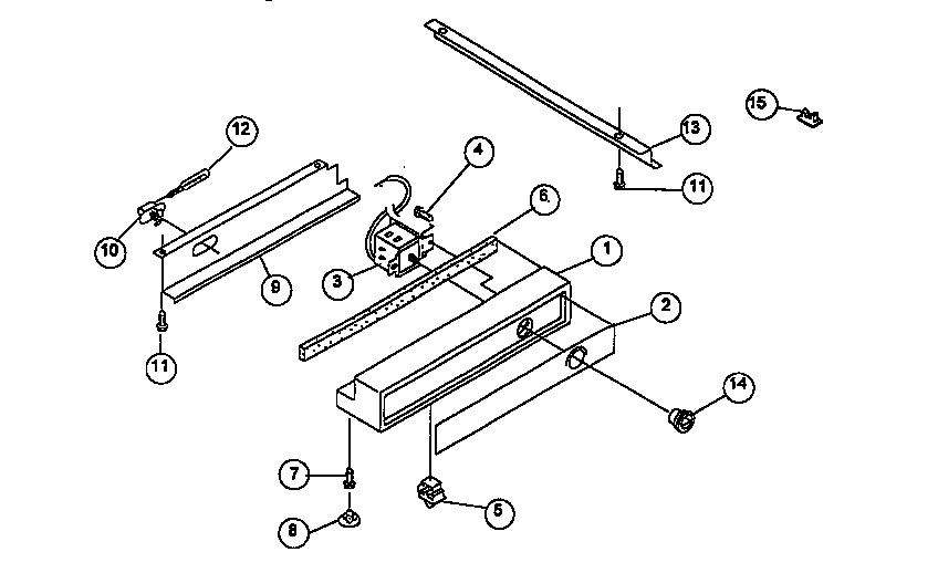 Viking Range VCSB480 freezer control panel diagram