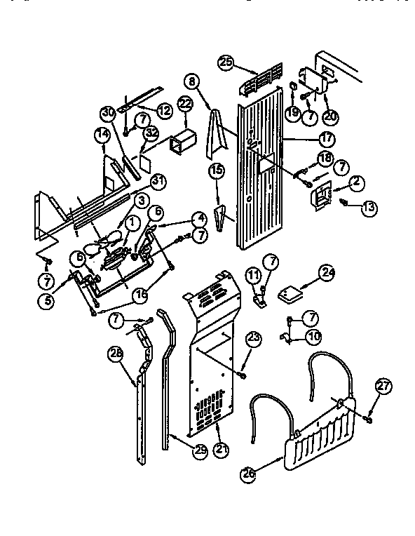 Viking Range VCSB480 air flow and reservoir diagram