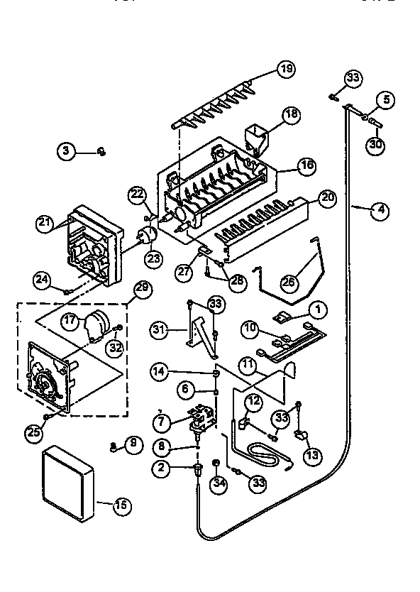 Viking Range VCSB480 icemaker diagram