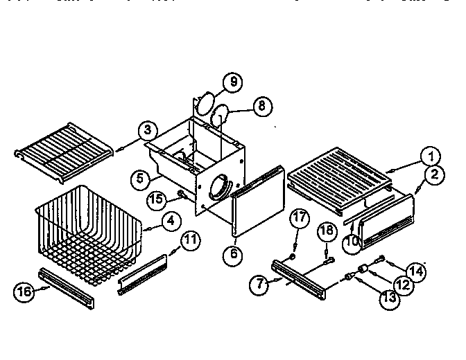 Viking Range VCSB420 freezer shelf diagram