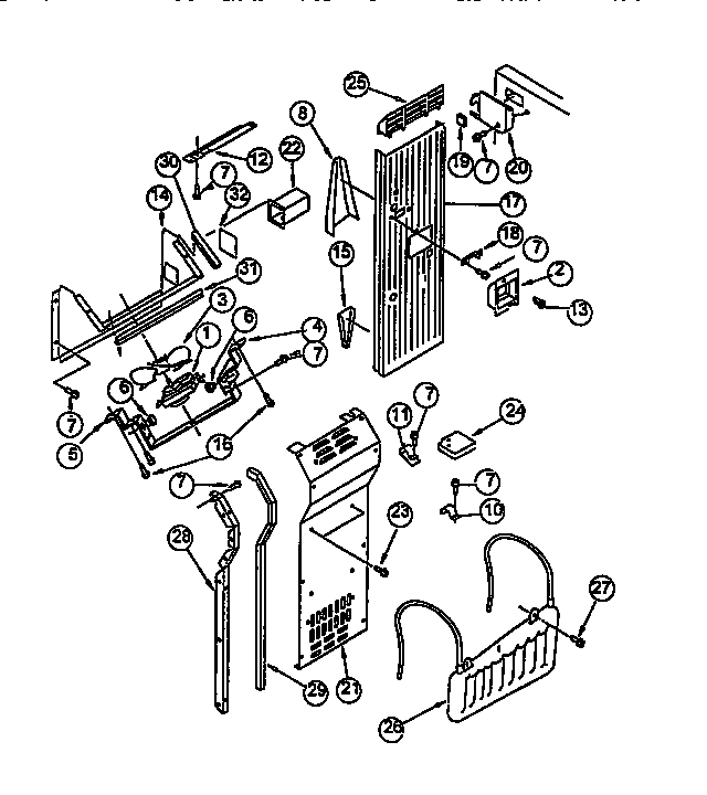 Viking Range VCSB420 air flow and reservoir diagram
