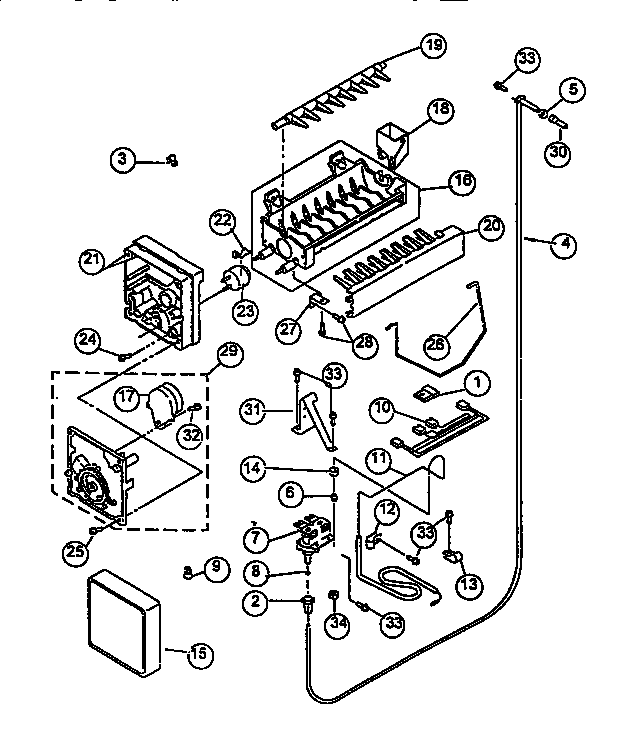 Viking Range VCSB420 icemaker diagram