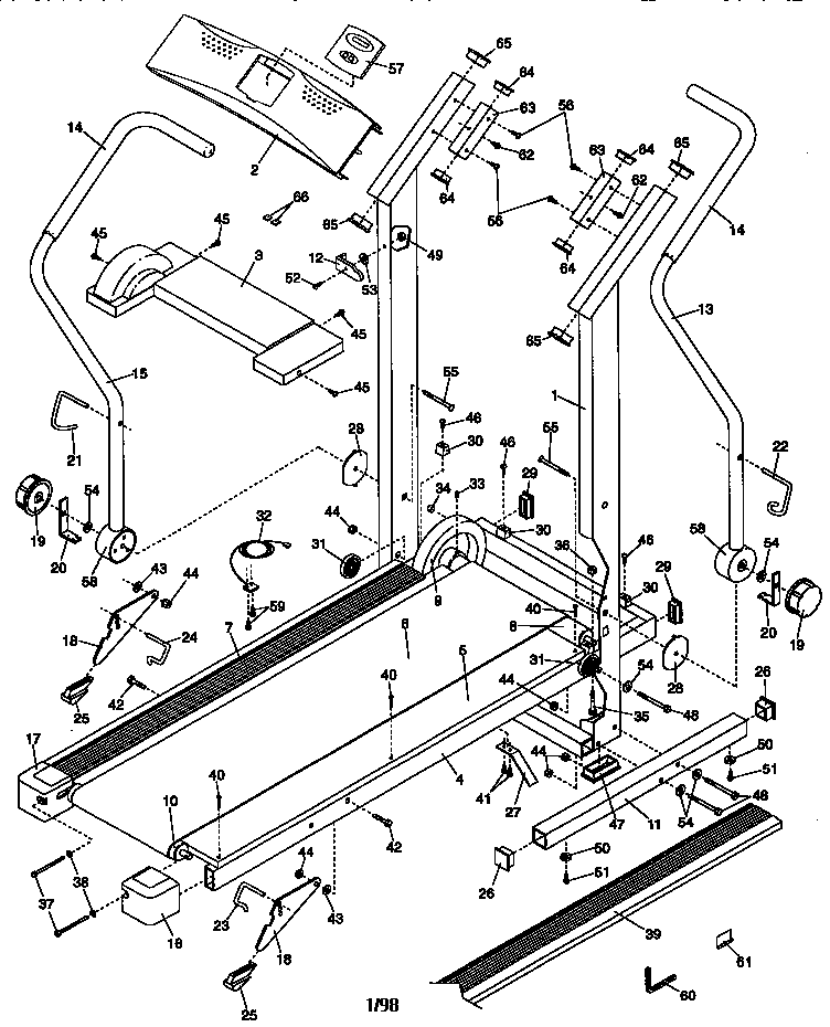 Weslo WLTL18070 unit parts diagram