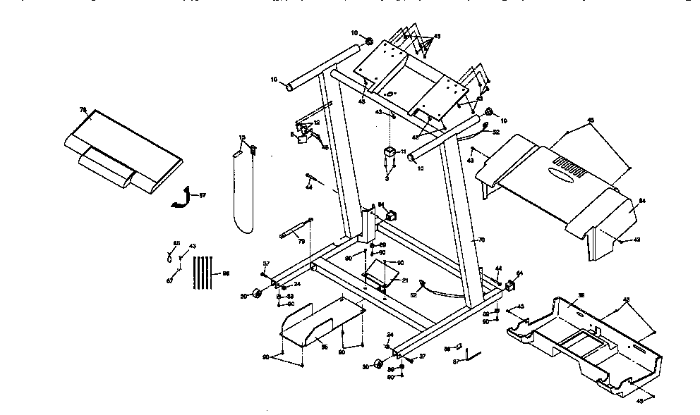 NordicTrack NTTL79070 controller assembly diagram