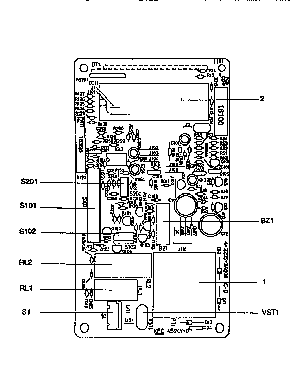 Kenmore 56568480790 circuit board (part no 16326) diagram