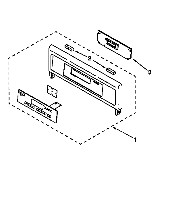 Whirlpool GBS307PDB0 control panel diagram
