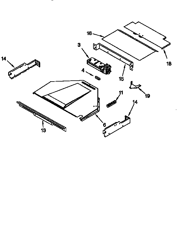 Whirlpool GBS307PDB0 top venting diagram