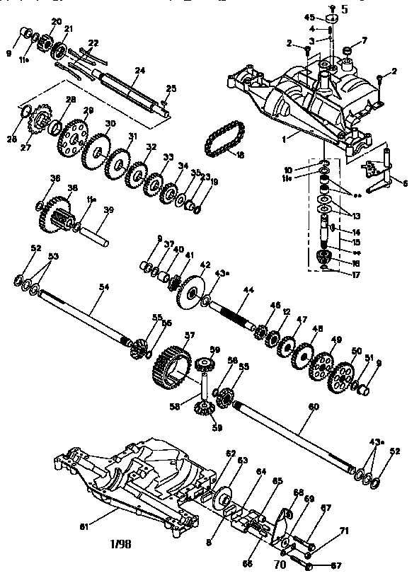 Craftsman 917430-122 transaxle 430-122 diagram