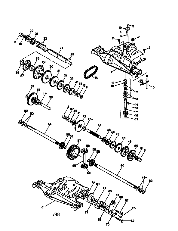 Footedana 430-113 transaxle 430-113 diagram