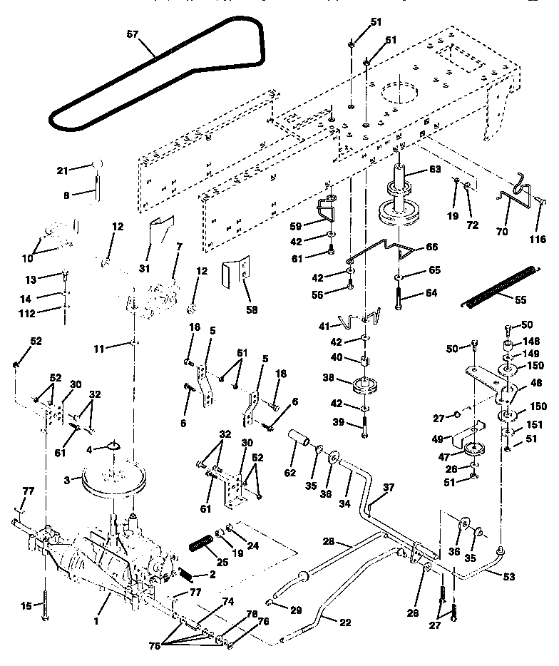 Craftsman 917270611 ground drive diagram