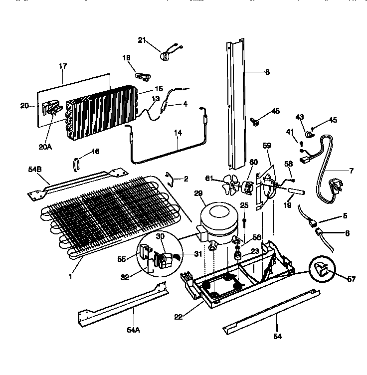 Frigidaire FRT22TSEK1 system diagram