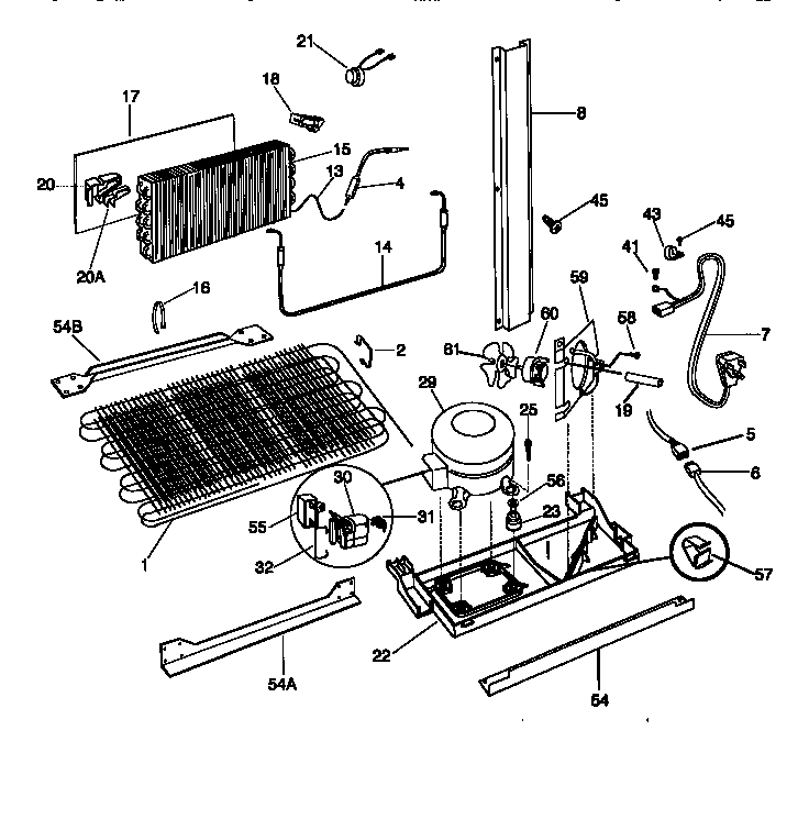 Frigidaire FRT22TSEK1 system diagram
