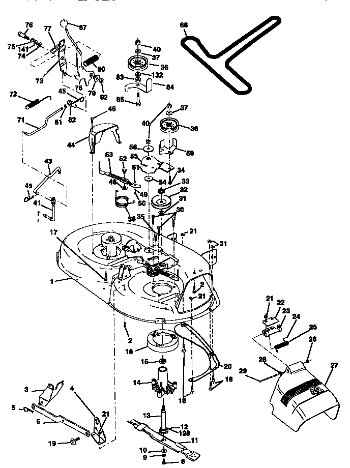Craftsman 917270510 mower diagram