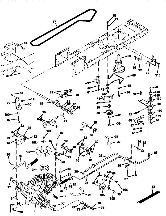 Craftsman 917259573 drive diagram