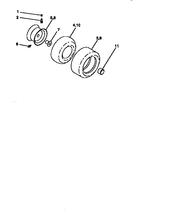 Craftsman 917259573 wheels and tires diagram