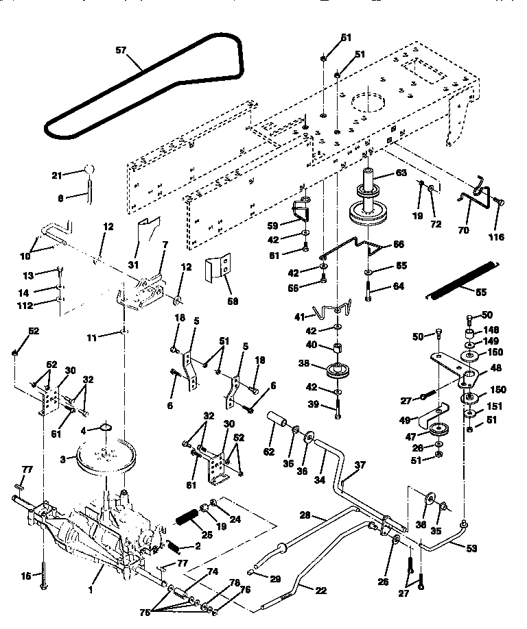 Craftsman 917258516 drive diagram