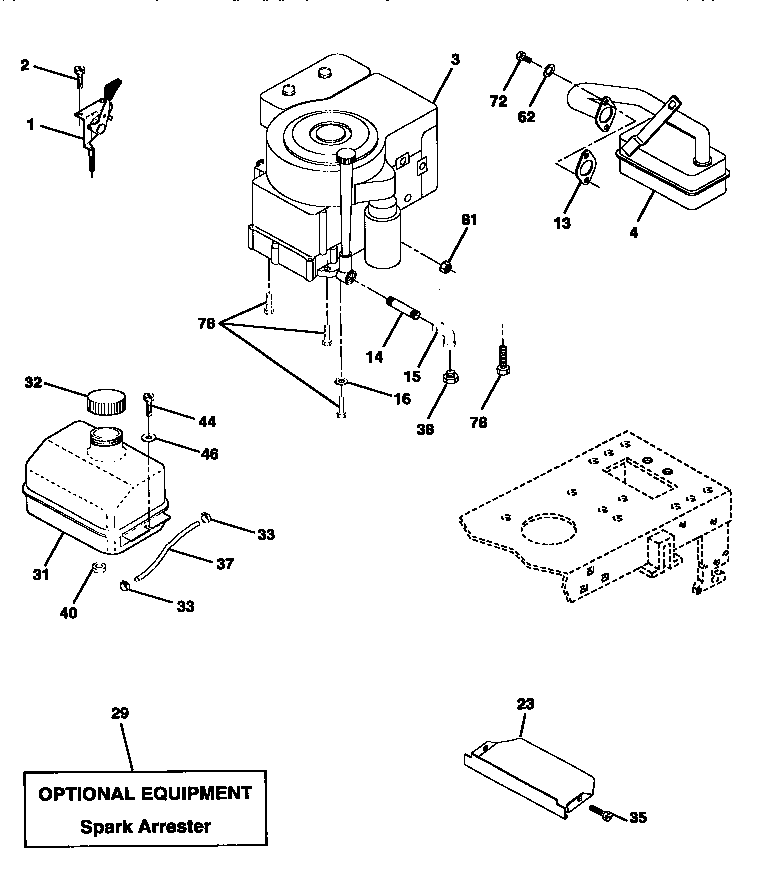 Craftsman 917258516 engine diagram