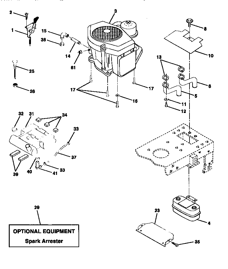 Craftsman 917258694 engine diagram