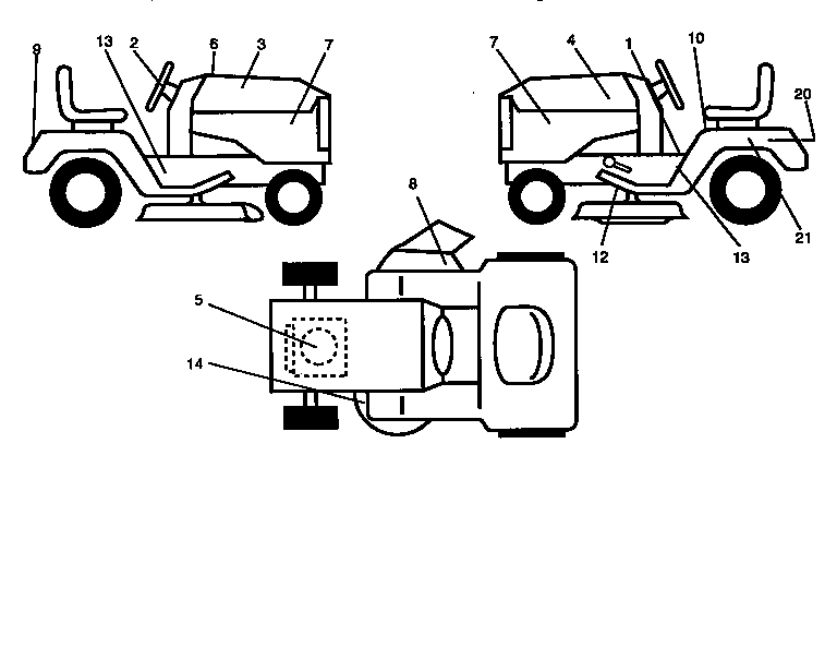 Craftsman 917271010 decals diagram