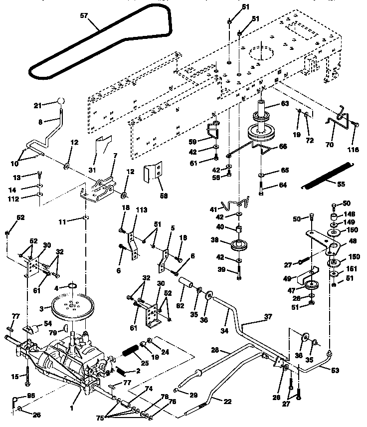 Craftsman 917258113 drive diagram