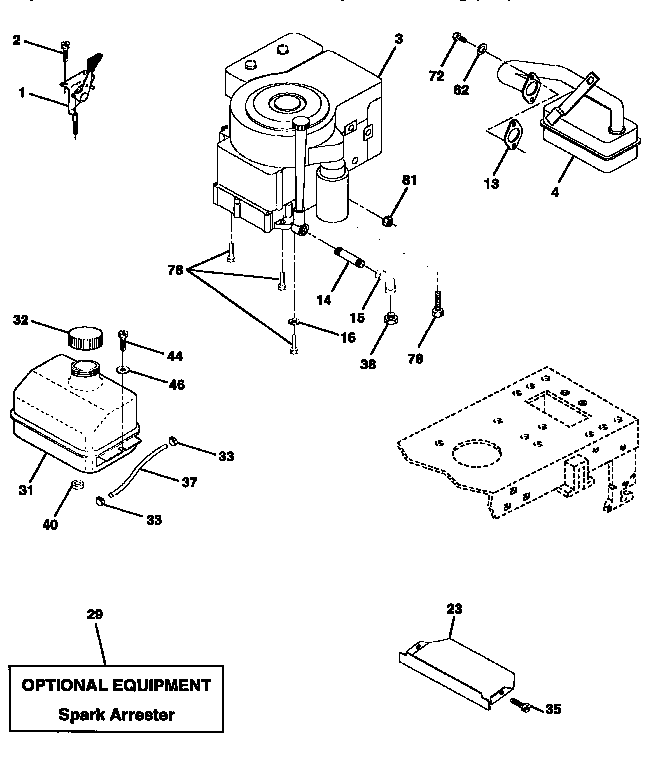 Craftsman 917258113 engine diagram