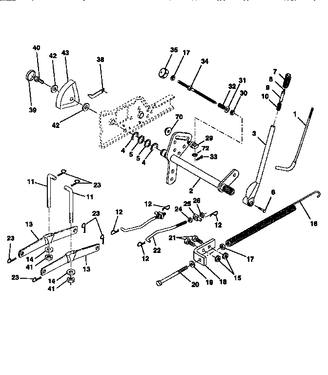 Craftsman 917258913 lift assembly diagram