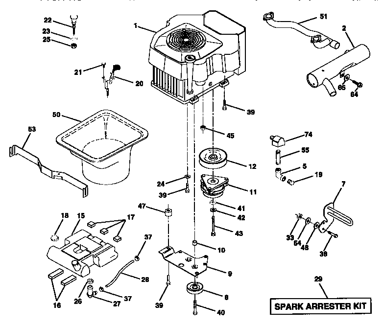 Craftsman 917258973 engine diagram