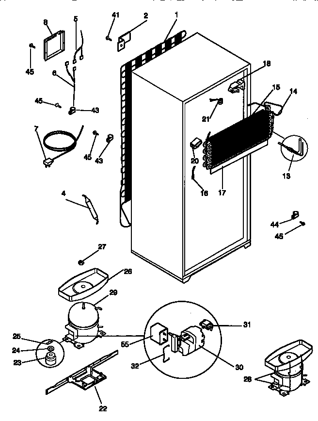 Kenmore 2539363003 unit parts diagram