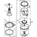 Kenmore 11018202790 agitator, basket and tub diagram