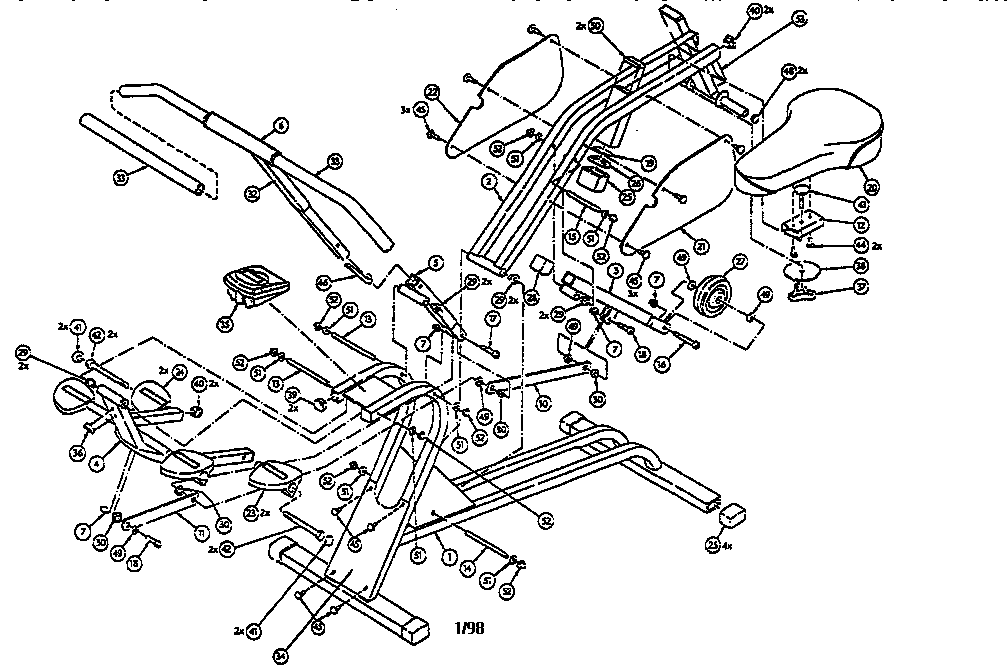 HealthRider HRHR961 unit parts diagram