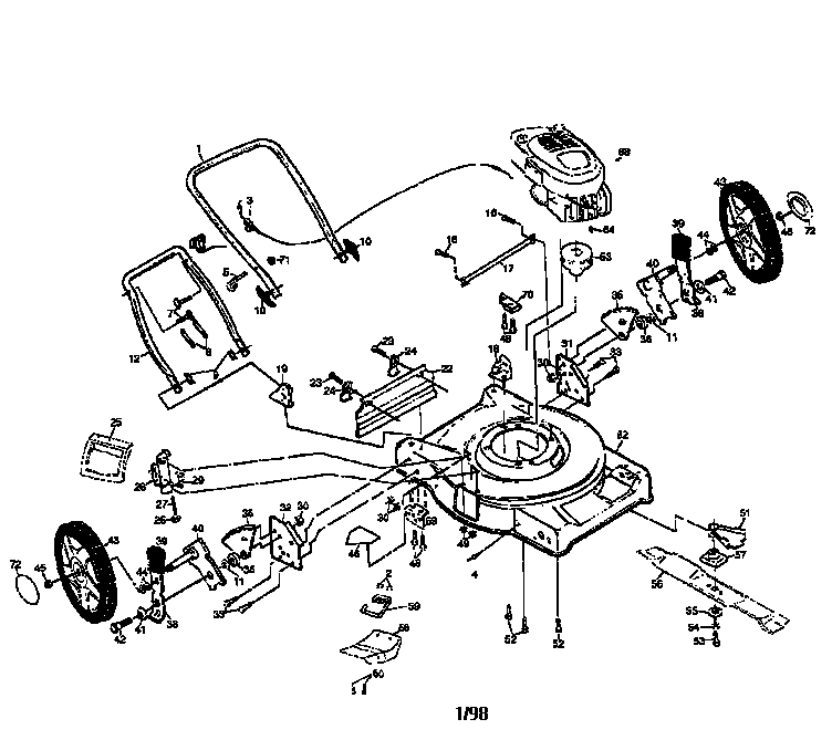 Craftsman 91737742A main frame diagram