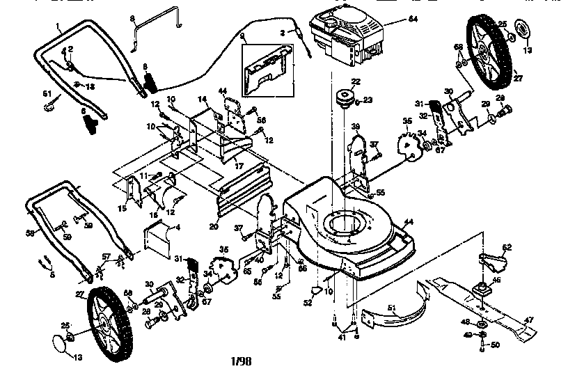 Craftsman 91737755A main frame diagram