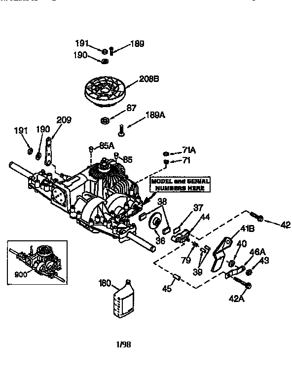 Craftsman 917270720 peerless transaxle diagram