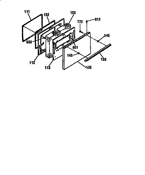 Kenmore 91163271790 door model 911.64271790 only diagram