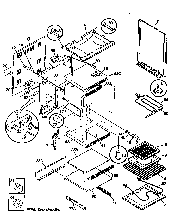 Kenmore 79095715890 body diagram