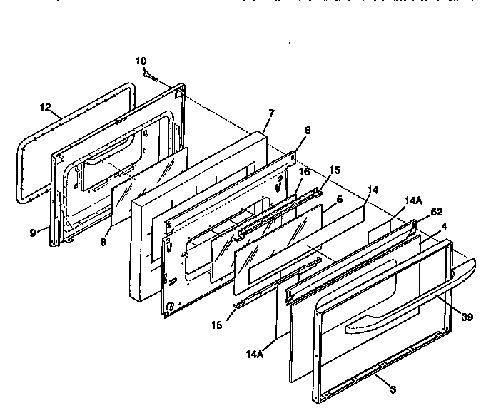 Kenmore 79095718890 door diagram