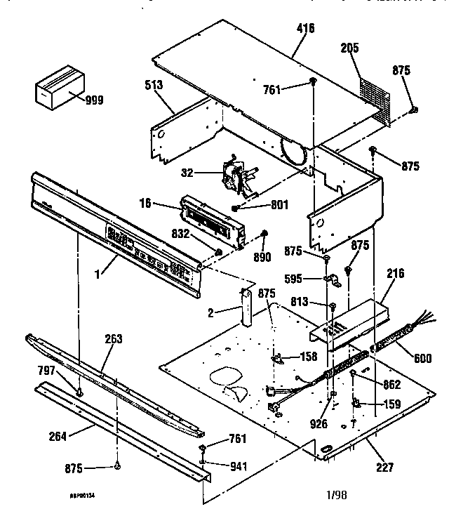 Kenmore 91141169791 control section diagram