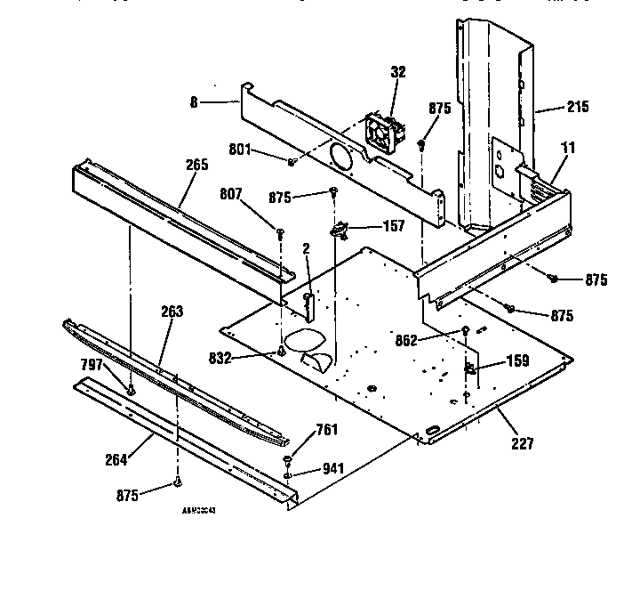 Kenmore 91141169791 center space section diagram