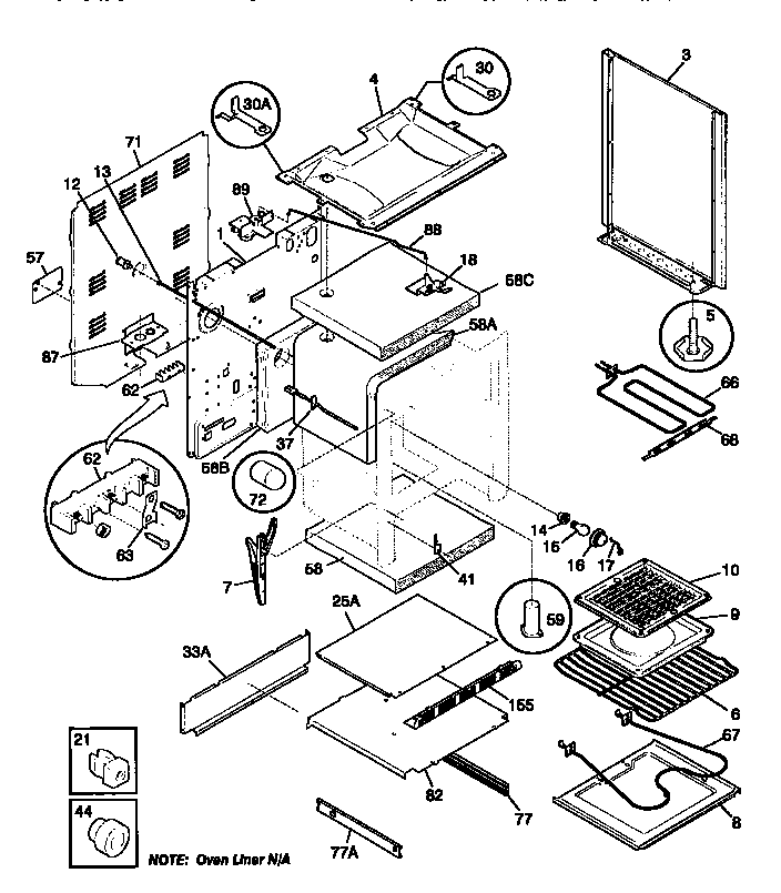 Kenmore 79095711890 body diagram
