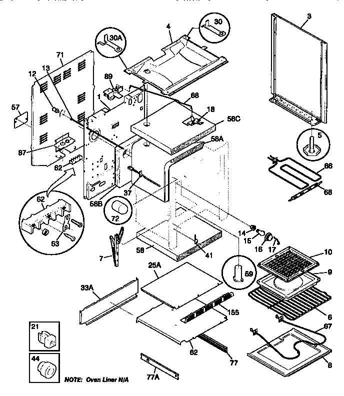 Kenmore 79095711890 body diagram