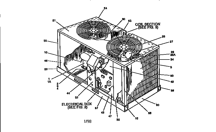 York H1CE240A46 condensing unit diagram