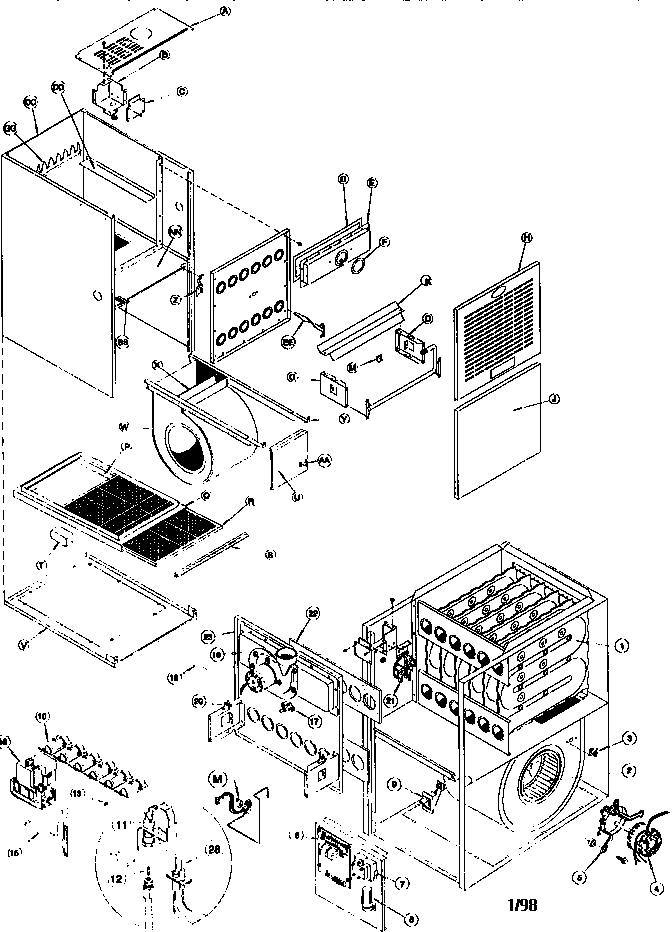 ICP GNJ075M12C3 unit parts diagram