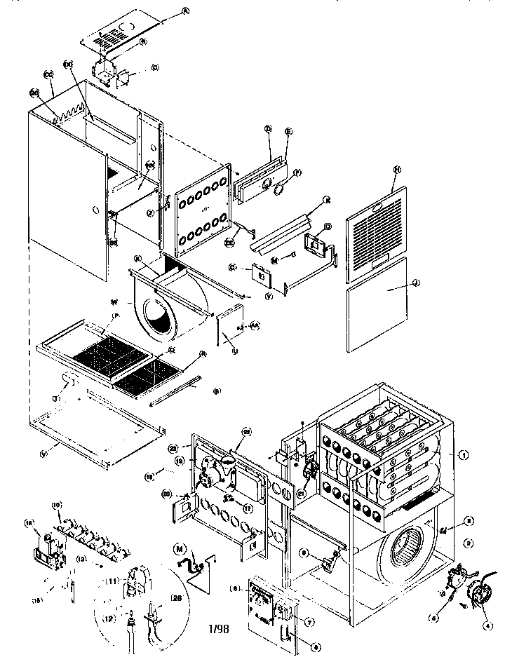 ICP GNJ050M12C3 unit parts diagram