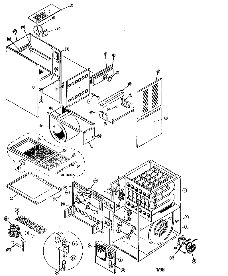 ICP NTG3075HFA2 unit parts diagram